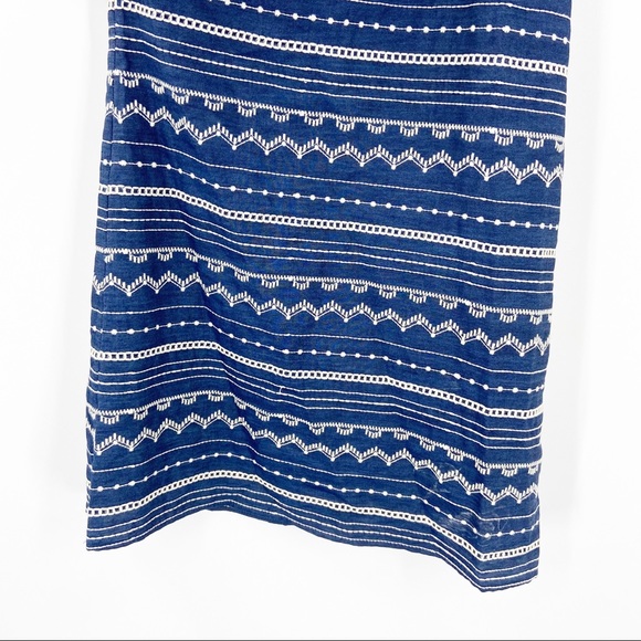 PARKER Blue Embroidered One Shoulder Dress XS - Picture 7 of 11